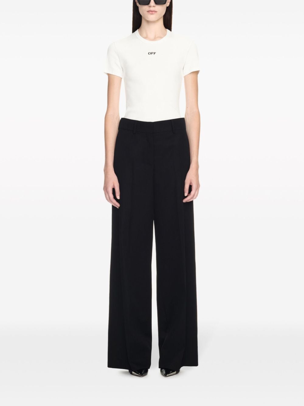 Off White Off White Trousers Black