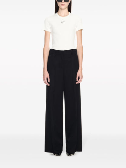 Off White Off White Trousers Black