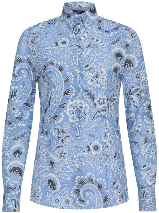 Etro Shirts Clear Blue