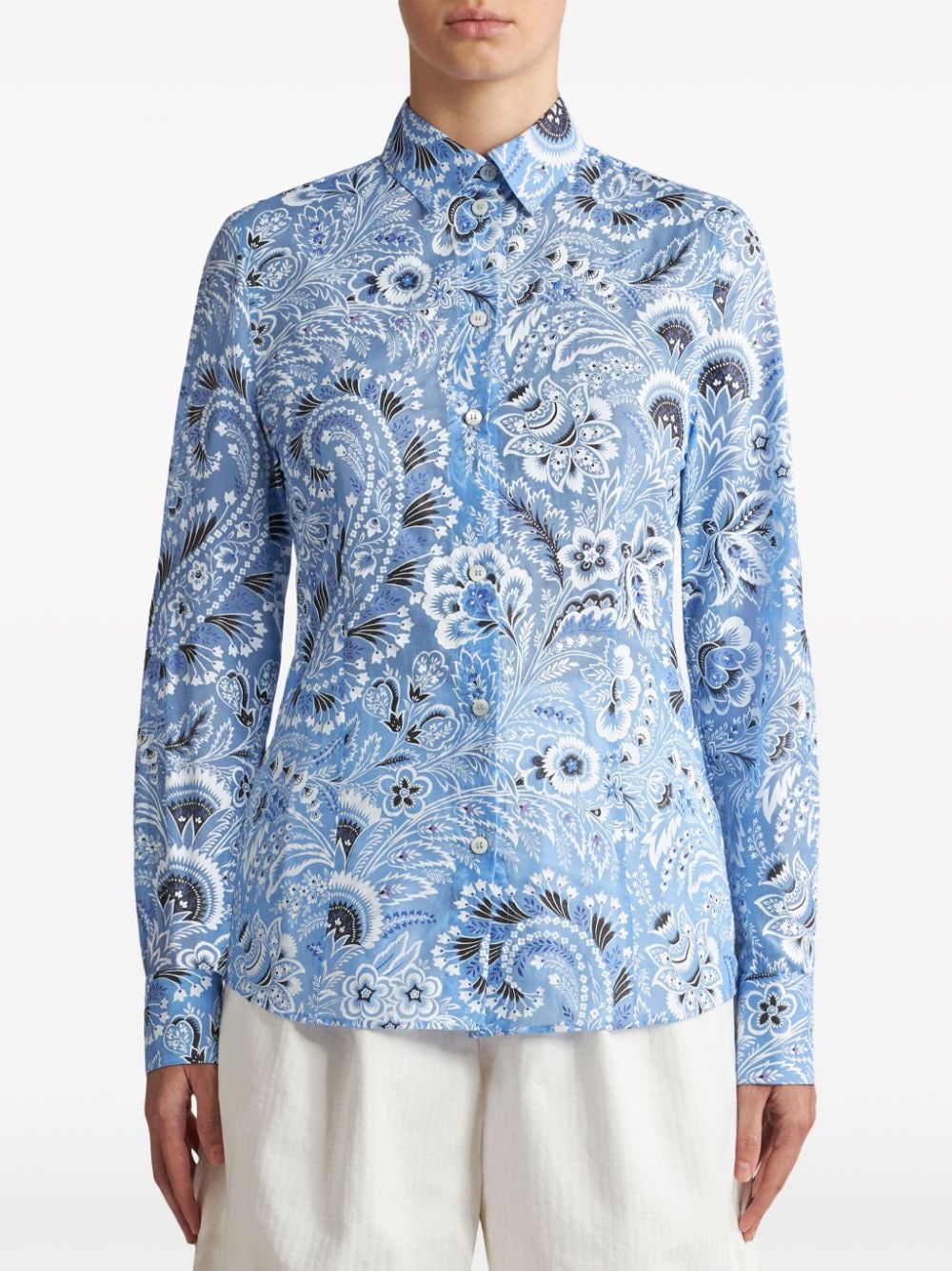 Etro Shirts Clear Blue