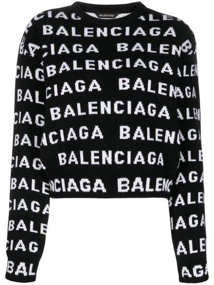 Balenciaga Logo wool sweater