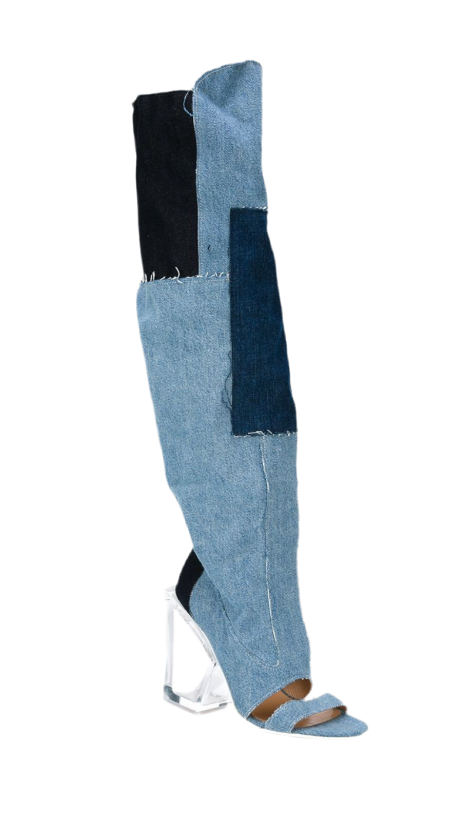 OFF-WHITE Tall Denim Boots