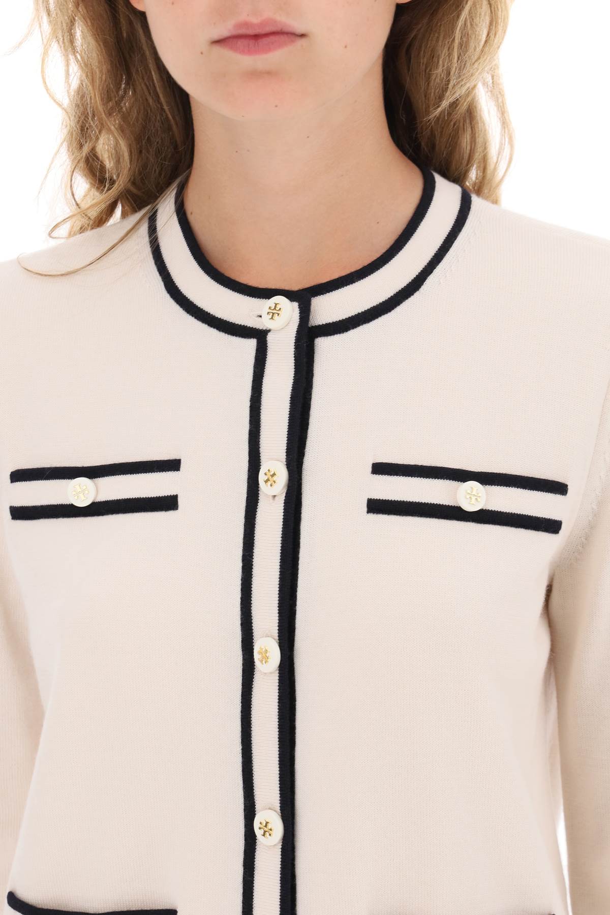 Tory Burch Tory Burch kendra merino wool cardigan