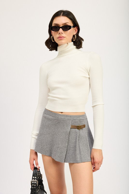 “ALEXANDREA” TURTLE NECK LONG SLEEVE TOP