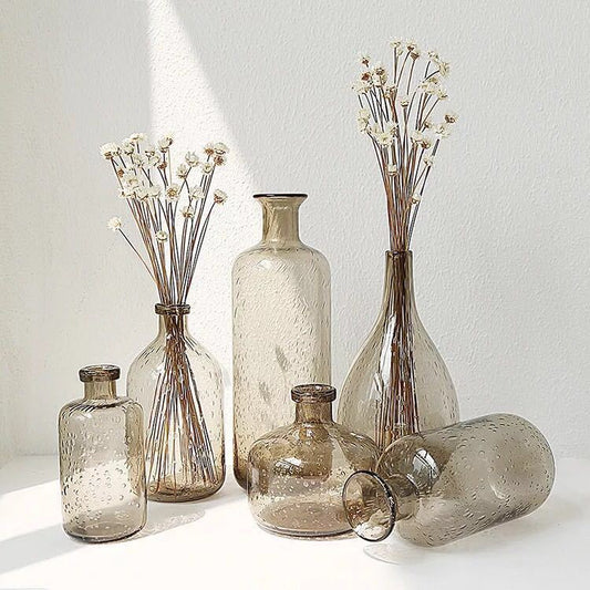 Bubble Glass Vase Home Decoration