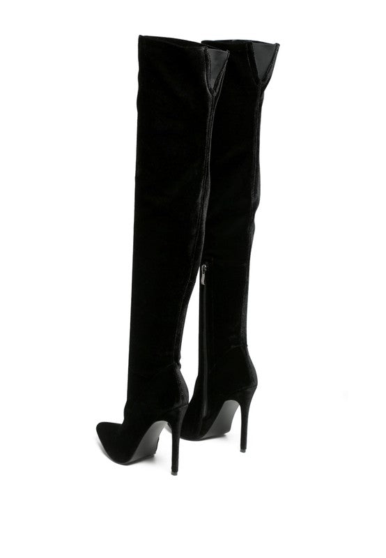 “TILERA” Stretch Over The Knee Stiletto Boots