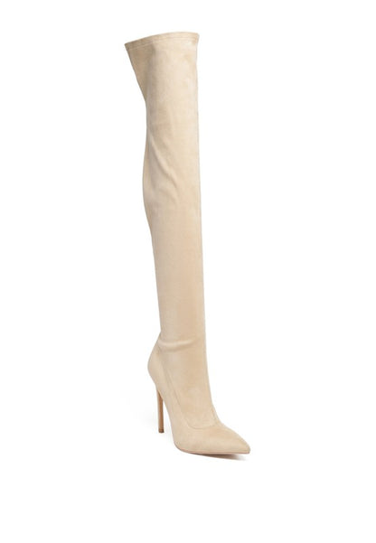 “TILERA” Stretch Over The Knee Stiletto Boots