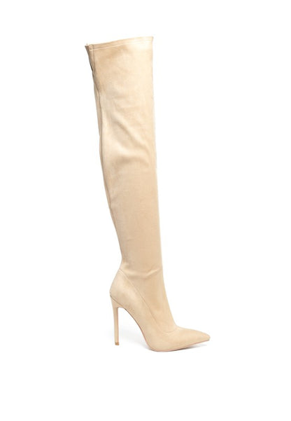 “TILERA” Stretch Over The Knee Stiletto Boots