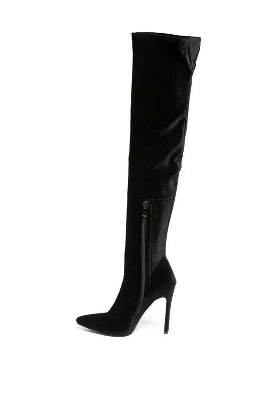 “TILERA” Stretch Over The Knee Stiletto Boots