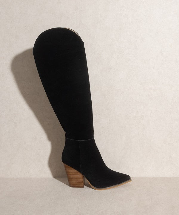 “KLARA” Knee-High Western Boots