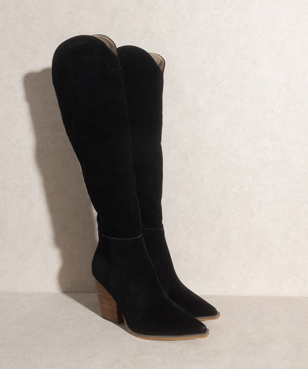 “KLARA” Knee-High Western Boots