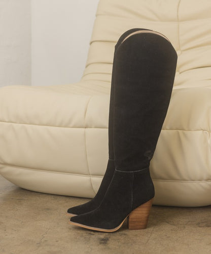 “KLARA” Knee-High Western Boots