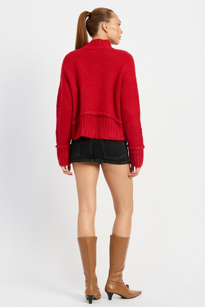 “SIENNA” TURTLE NECK BODY SWEATER