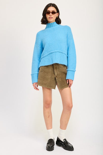 “SIENNA” TURTLE NECK BODY SWEATER