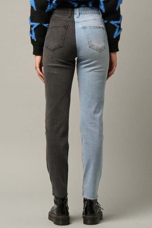 TWO TONED GIRLFRIEND JEANS