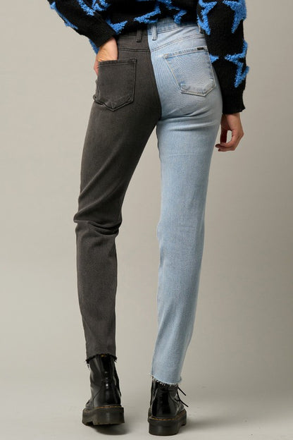 TWO TONED GIRLFRIEND JEANS