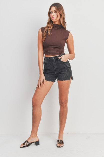 SUPER HIGH RISE JEAN SHORTS