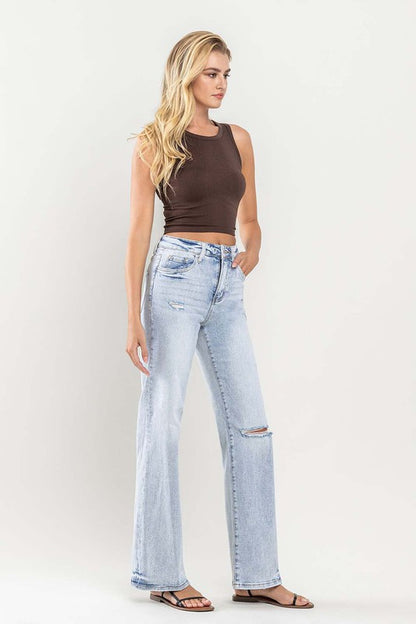 “CANDI” 90's Vintage Super High-Rise Flare Jeans