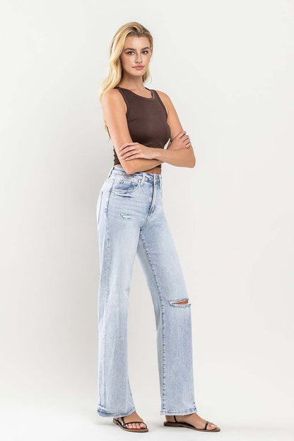 “CANDI” 90's Vintage Super High-Rise Flare Jeans