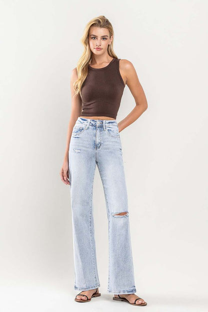 “CANDI” 90's Vintage Super High-Rise Flare Jeans