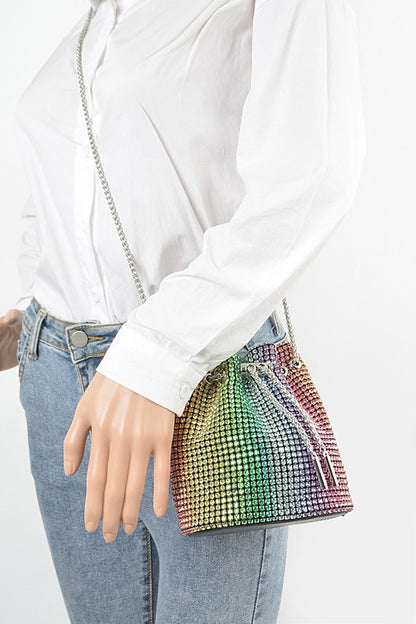 Oversize Rhinestone Iconic Bucket Bag