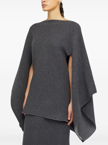 Jil Sander cashmere blend cape