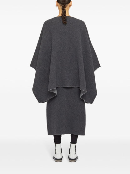 Jil Sander cashmere blend cape