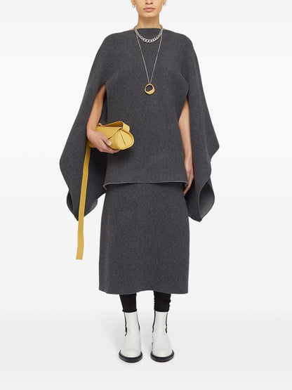 Jil Sander cashmere blend cape