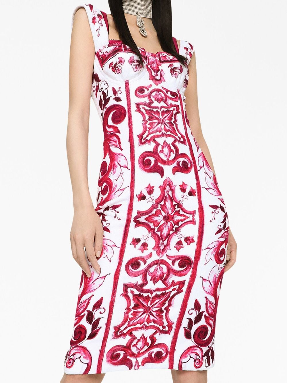 Dolce & Gabbana graphic-print sleeveless dress