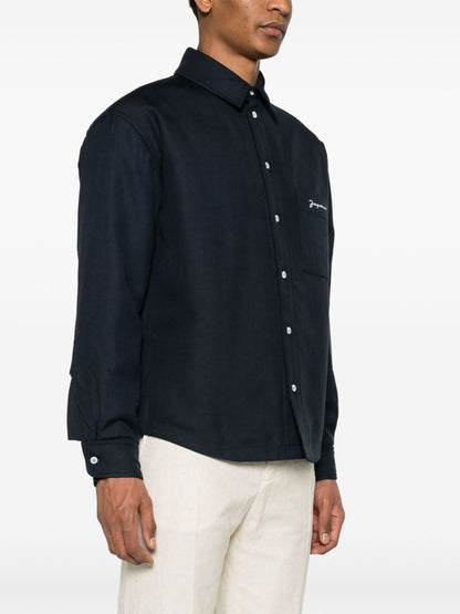 JACQUEMUS Shirts Blue