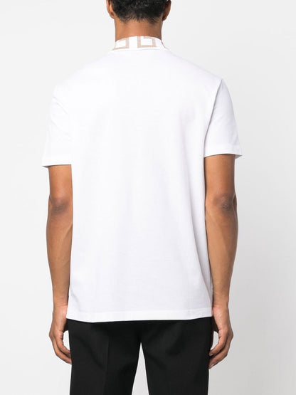 Versace Greca short-sleeved polo shirt