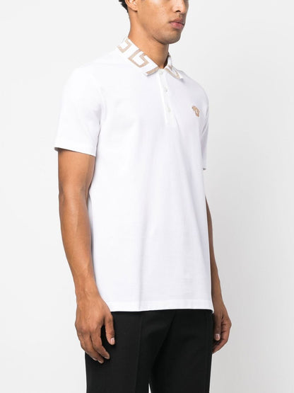 Versace Greca short-sleeved polo shirt