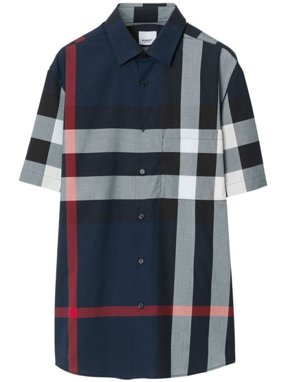 Burberry checkered cotton shirt