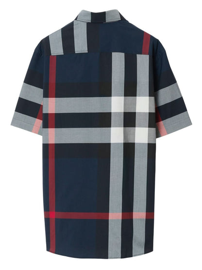 Burberry checkered cotton shirt