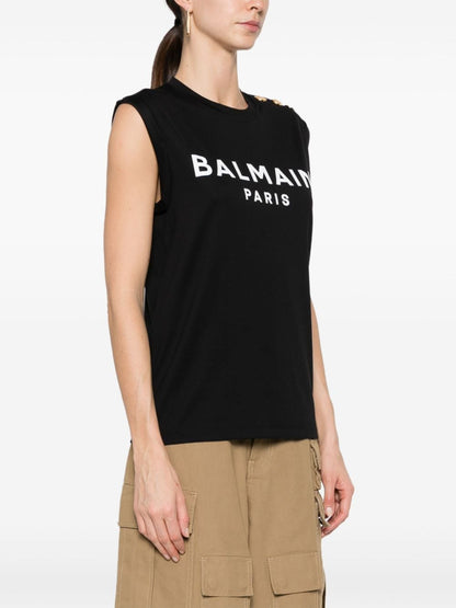 Balmain Button Detail Top