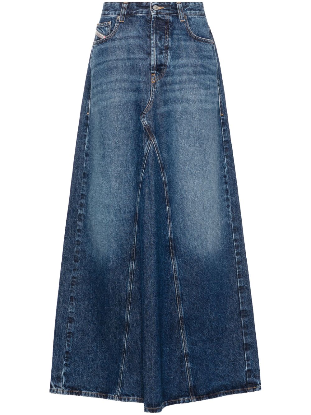 Diesel De-Pago long cut denim skirt