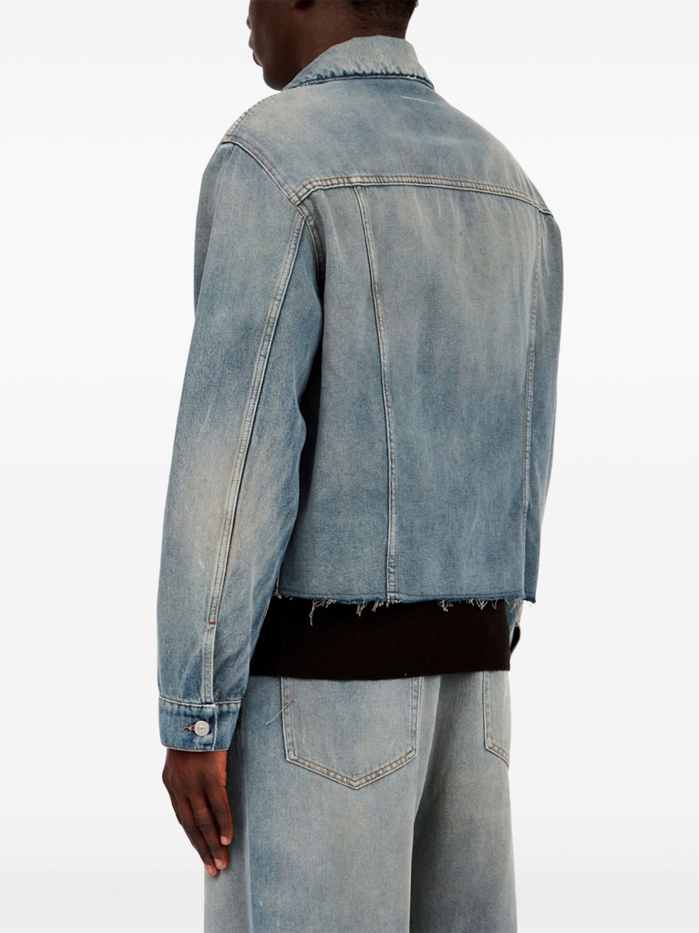 MM6 Maison Margiela Coats Clear Blue