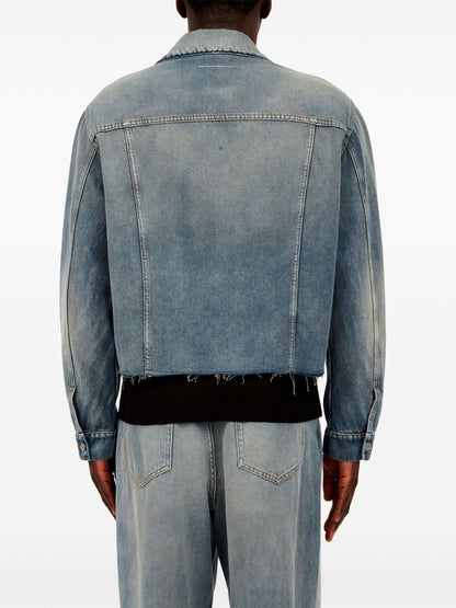 MM6 Maison Margiela Coats Clear Blue