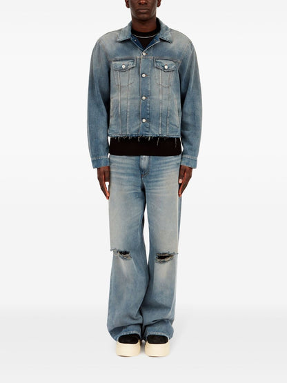 MM6 Maison Margiela Coats Clear Blue