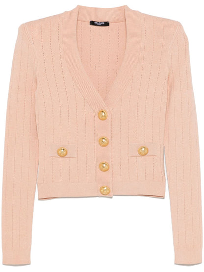 Balmain cropped Knit cardigan