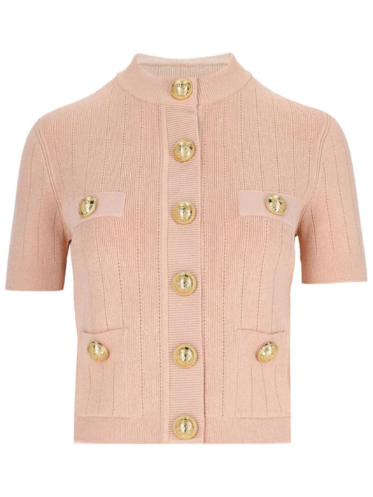 Balmain four pocket cropped cardigan