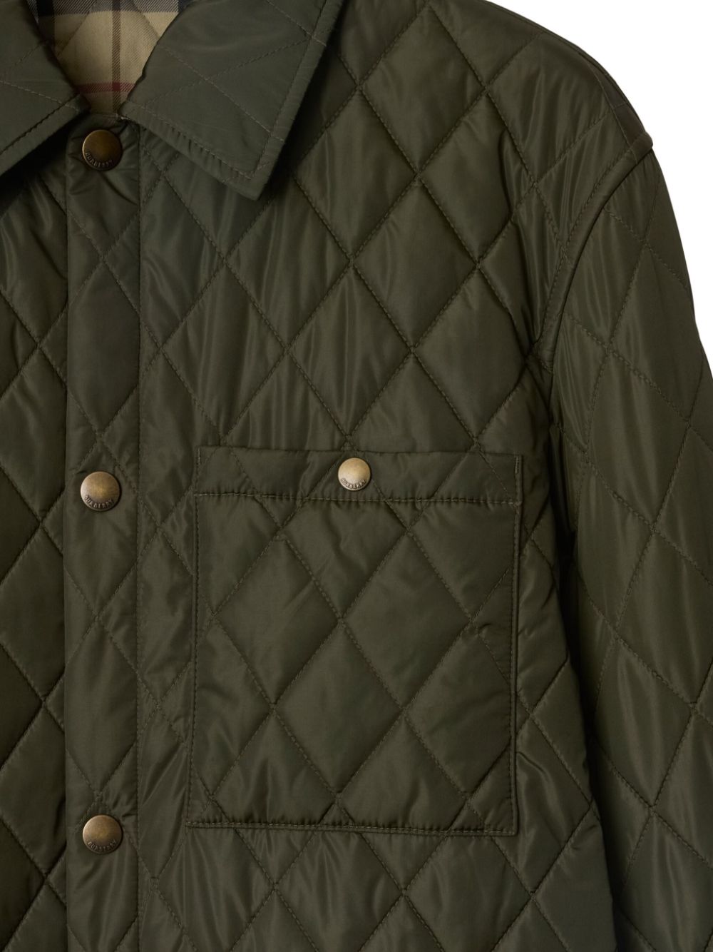 Burberry quilted design jacket