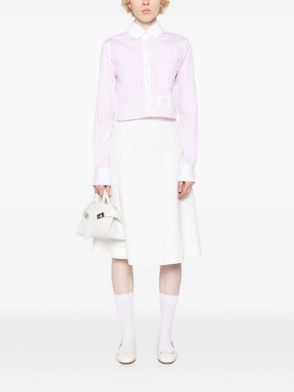 Thom Browne Striped Crop Shirt