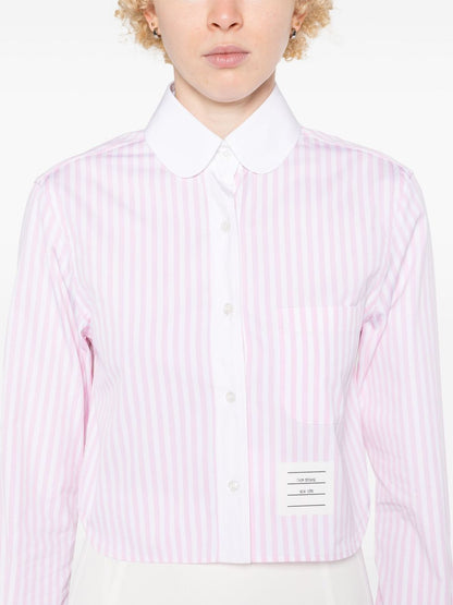 Thom Browne Striped Crop Shirt