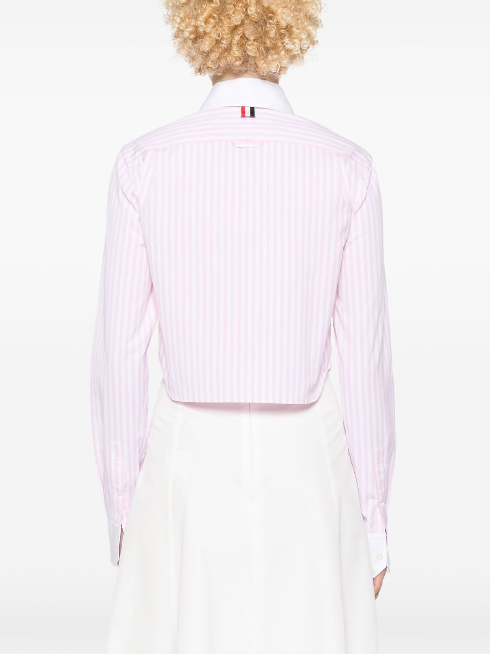 Thom Browne Striped Crop Shirt