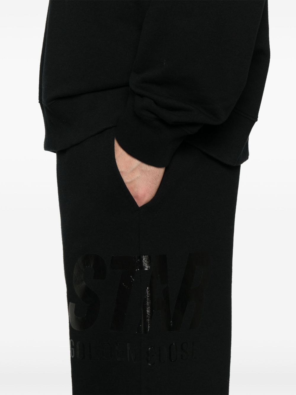 Golden Goose logo print sweatpants