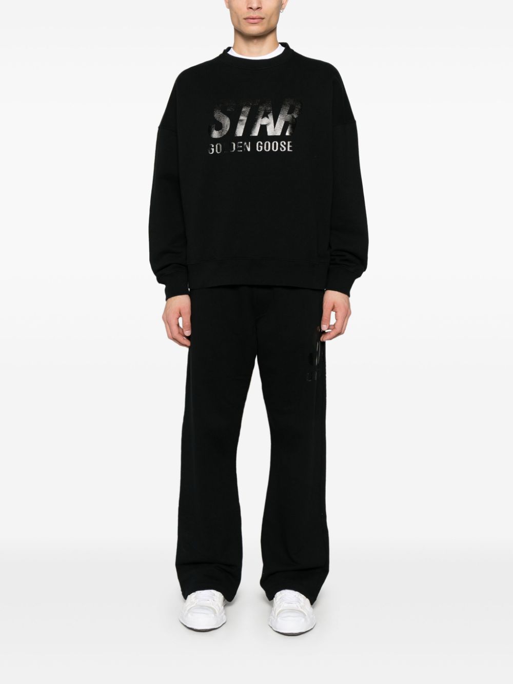 Golden Goose logo print sweatpants