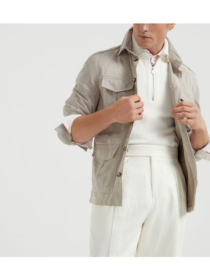 Brunello Cucinelli Leather shirt jacket