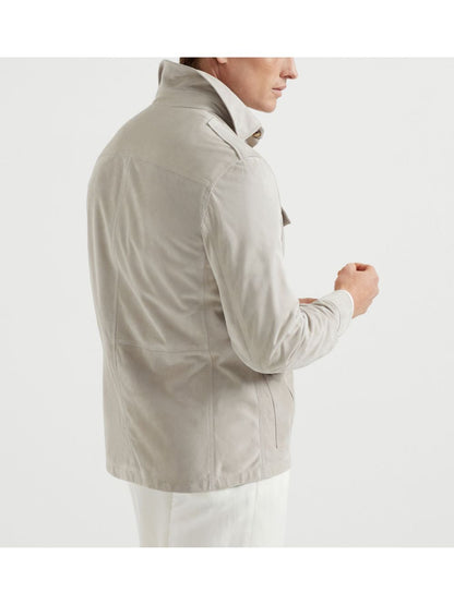 Brunello Cucinelli Leather shirt jacket