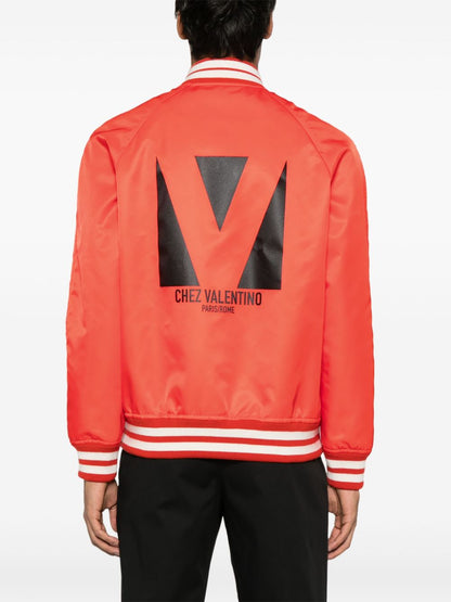 Valentino chez Valentino-print bomber jacket